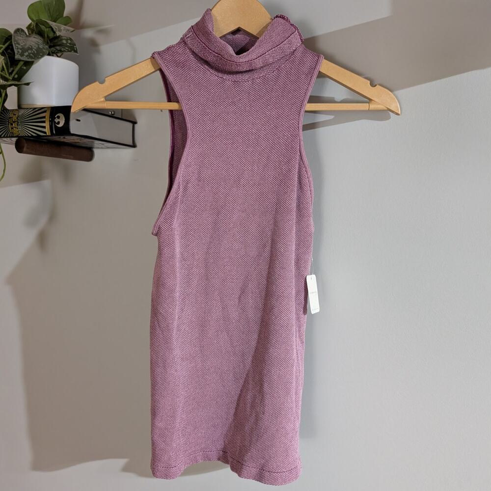 Free People Intimately | NWT Mock Neck Tank Amaranth | Women's M/L